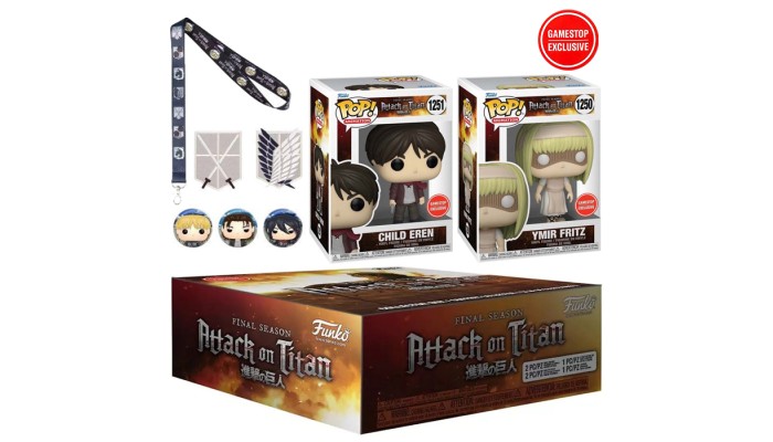 Shops Attack on titan collector box Funko pop